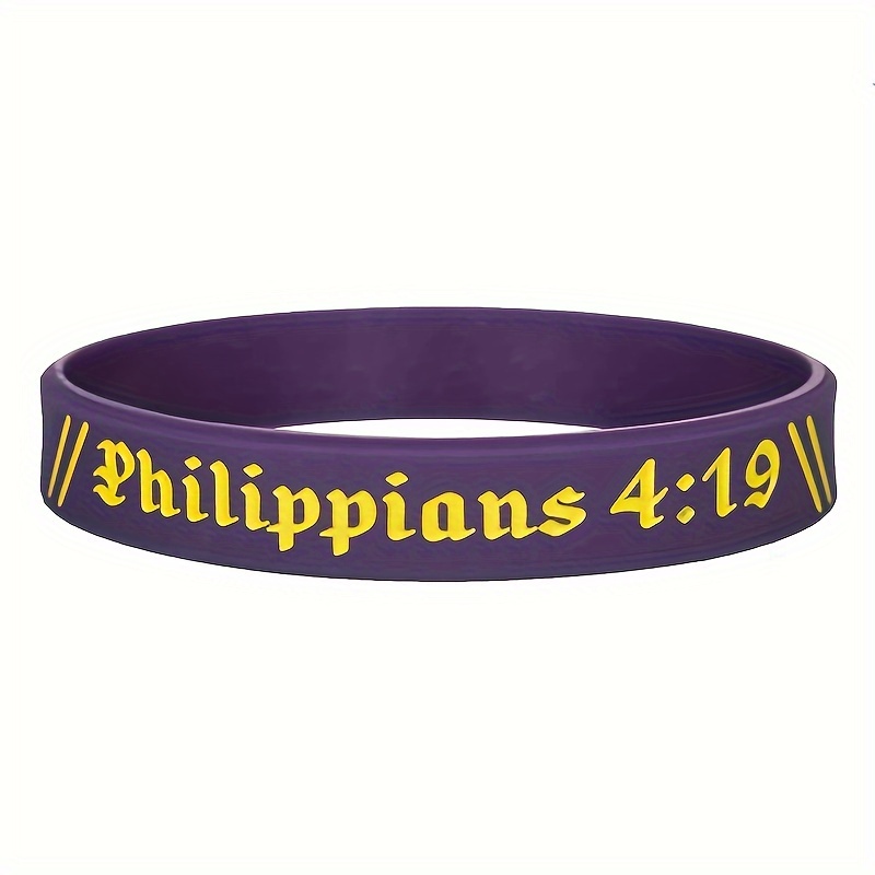 3pcs English Letter Sports Silicone Bracelets